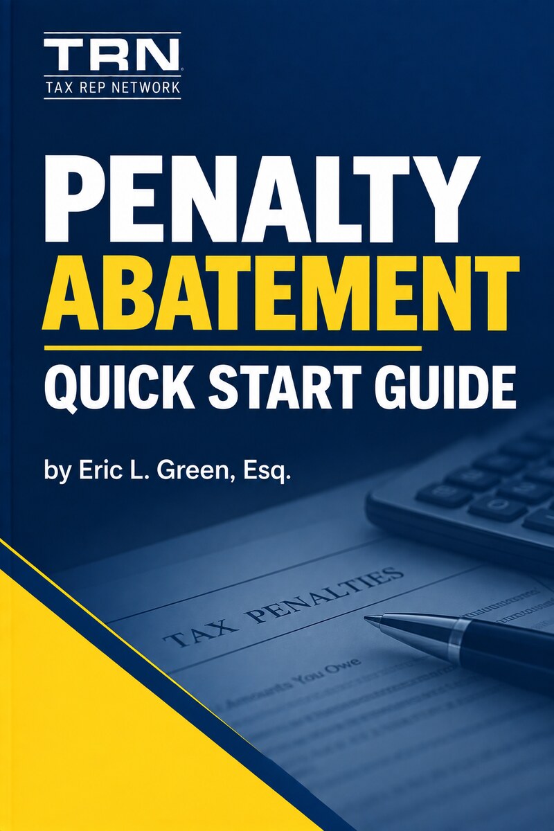 Cover of Penalty Abatement Quick Start Guide